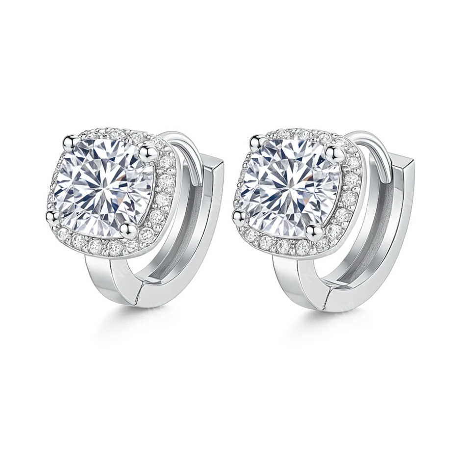 Brinco Brilho Sereno Moissanite