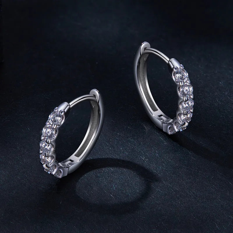 Brinco Coroa de Luzes Moissanite