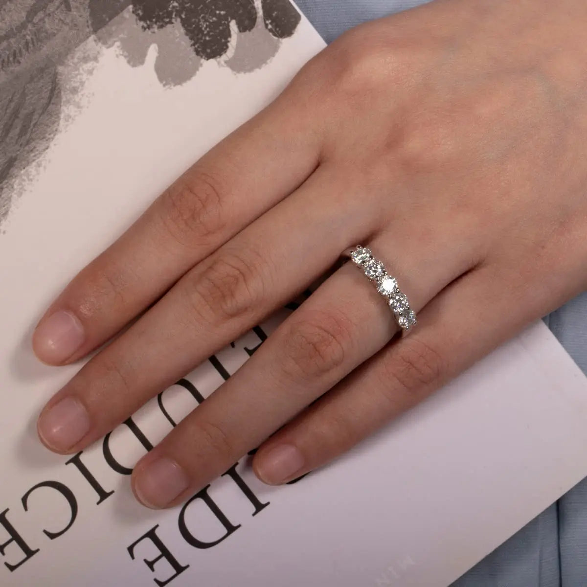 Anel Quintessência Moissanite Banhado a Ouro 18k