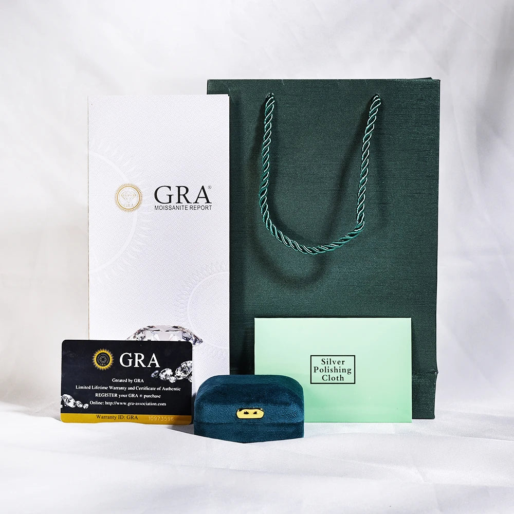 Anel Moissanite Esmeralda Slim Banhado a Ouro 18k