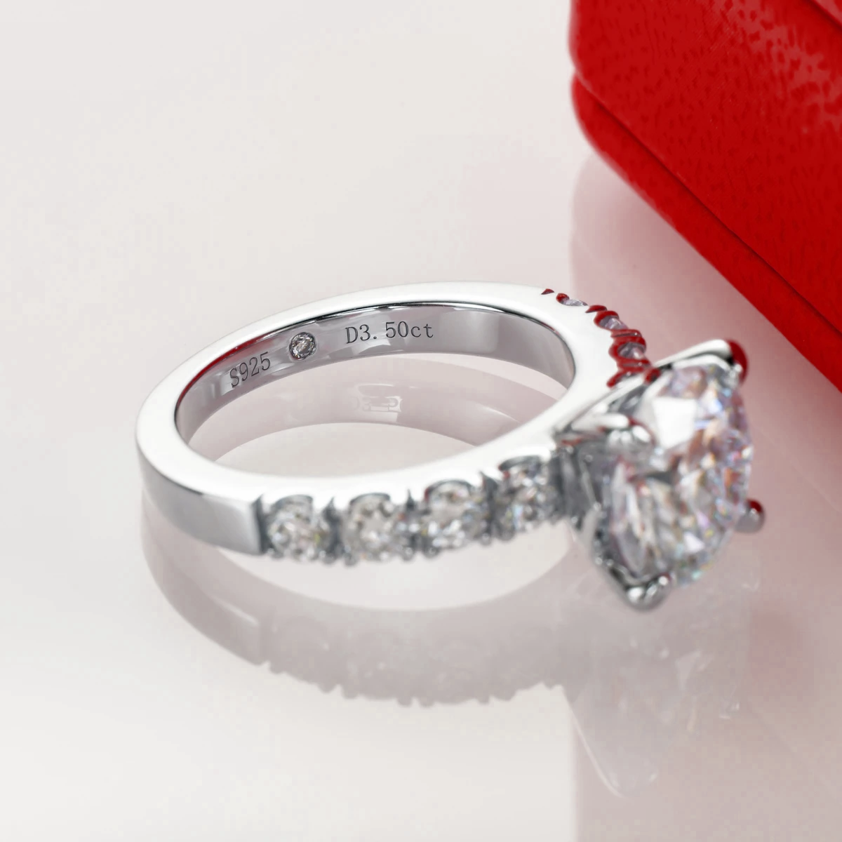 Anel Solitário Real Moissanite