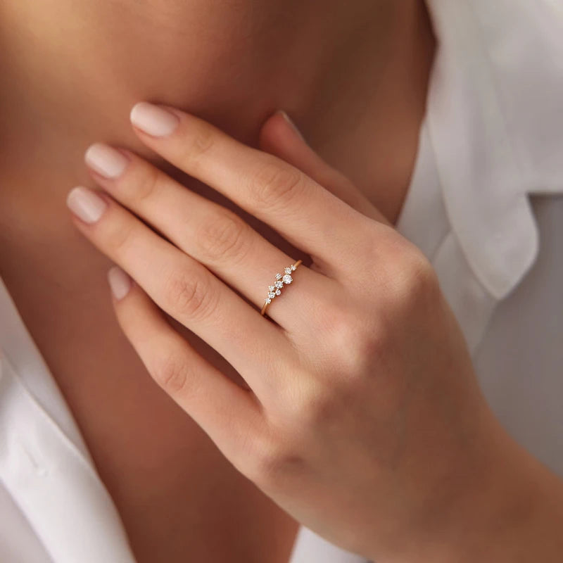 Anel Constelação Moissanite