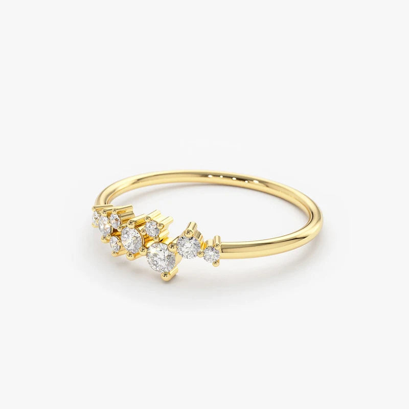 Anel Constelação Moissanite