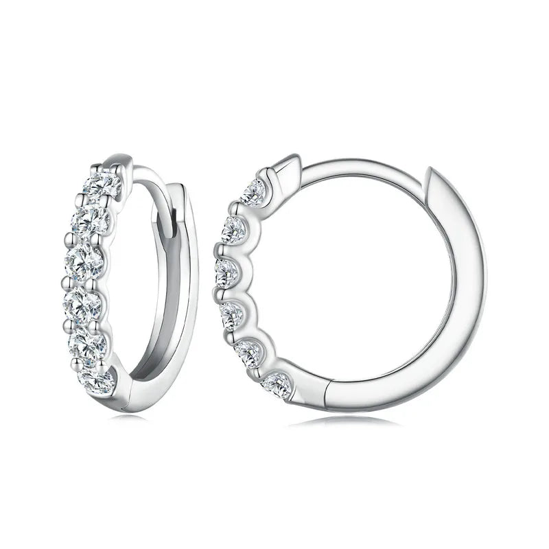 Brinco Coroa de Luzes Moissanite