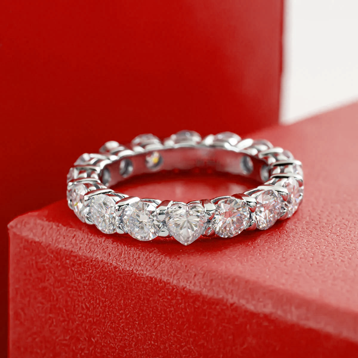 Aliança Fiel Amor 480 Pontos Moissanite