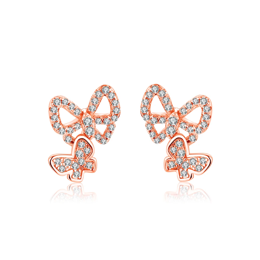 Brinco Borboletas Moissanite - Loratta