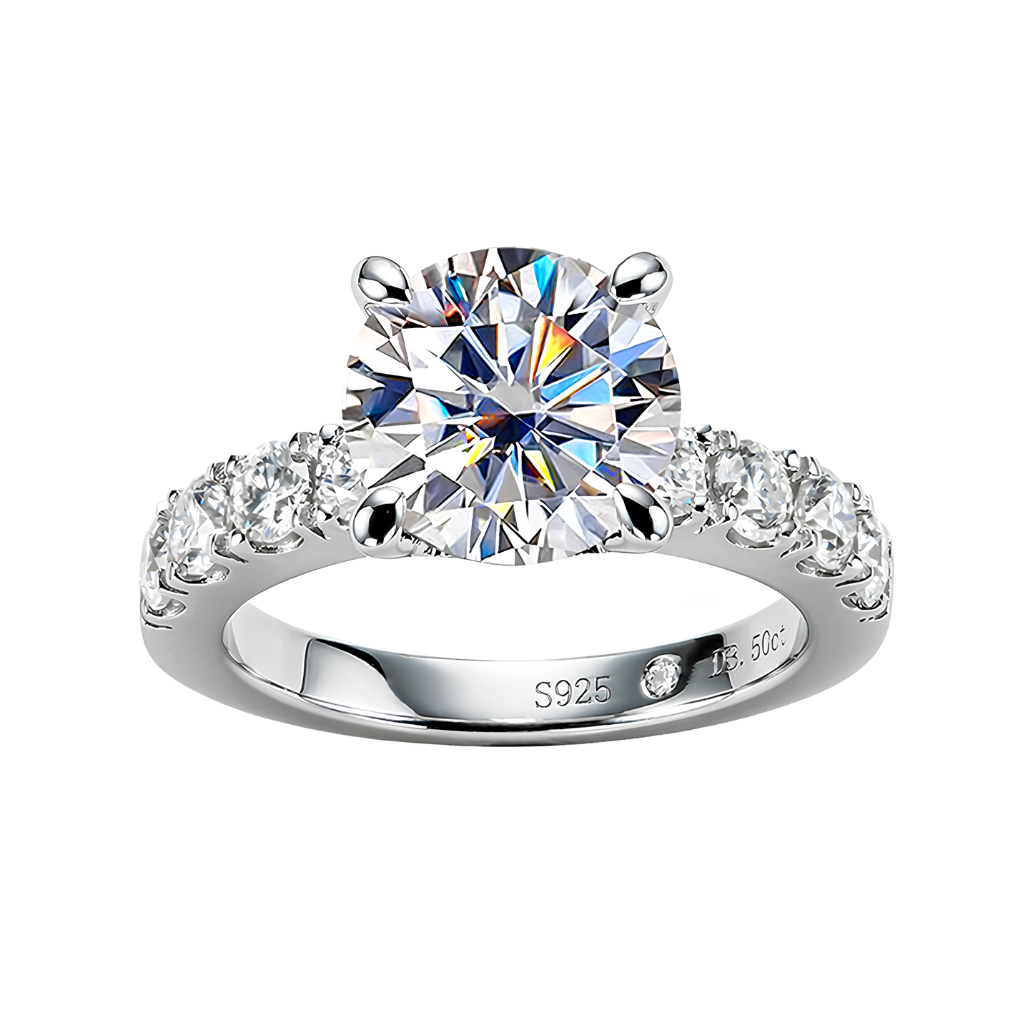 Anel Solitário Real Moissanite
