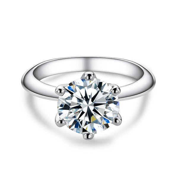 Anel Solitário Brilhante Moissanite - Loratta