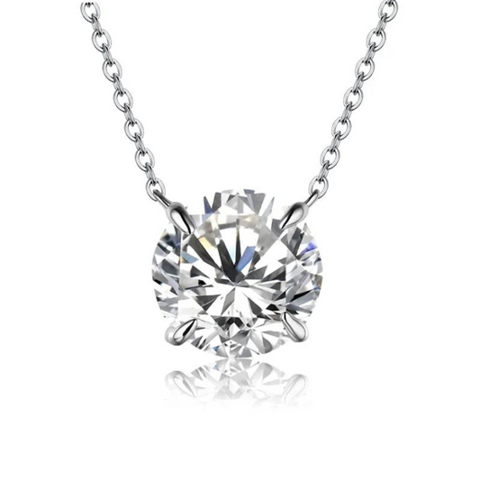 Colar Alma Brilhante Moissanite Banhado à Ouro 18k - Loratta 