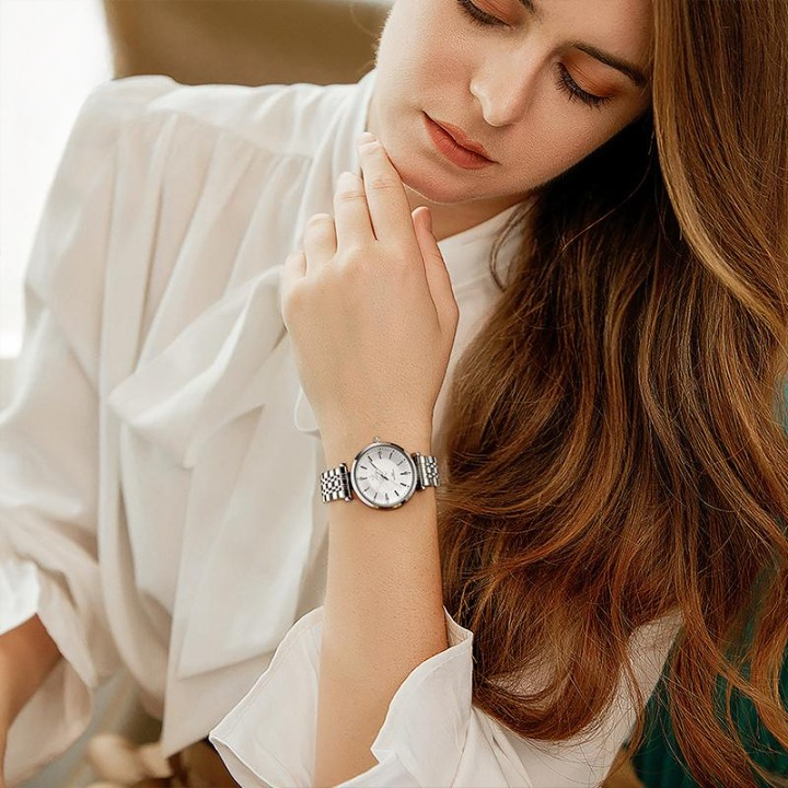 Relógio Feminino Bella 32mm Prata