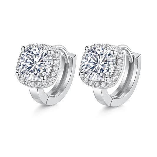 Brinco Brilho Sereno Moissanite