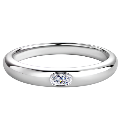 Aliança 10 Pontos Moissanite Prata Banhada à Ouro 18k
