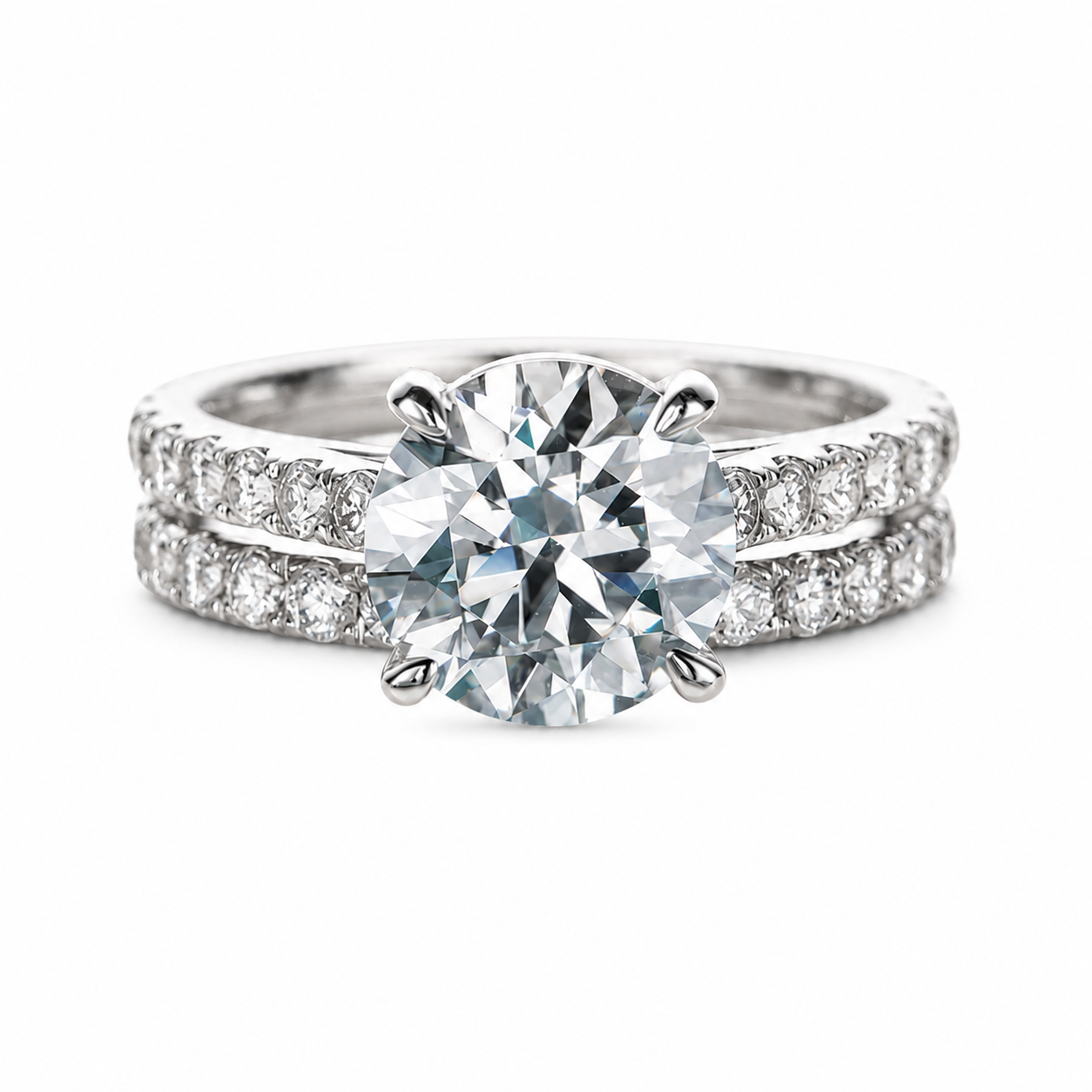 Conjunto Alvor Moissanite Banhado a Ouro 18k
