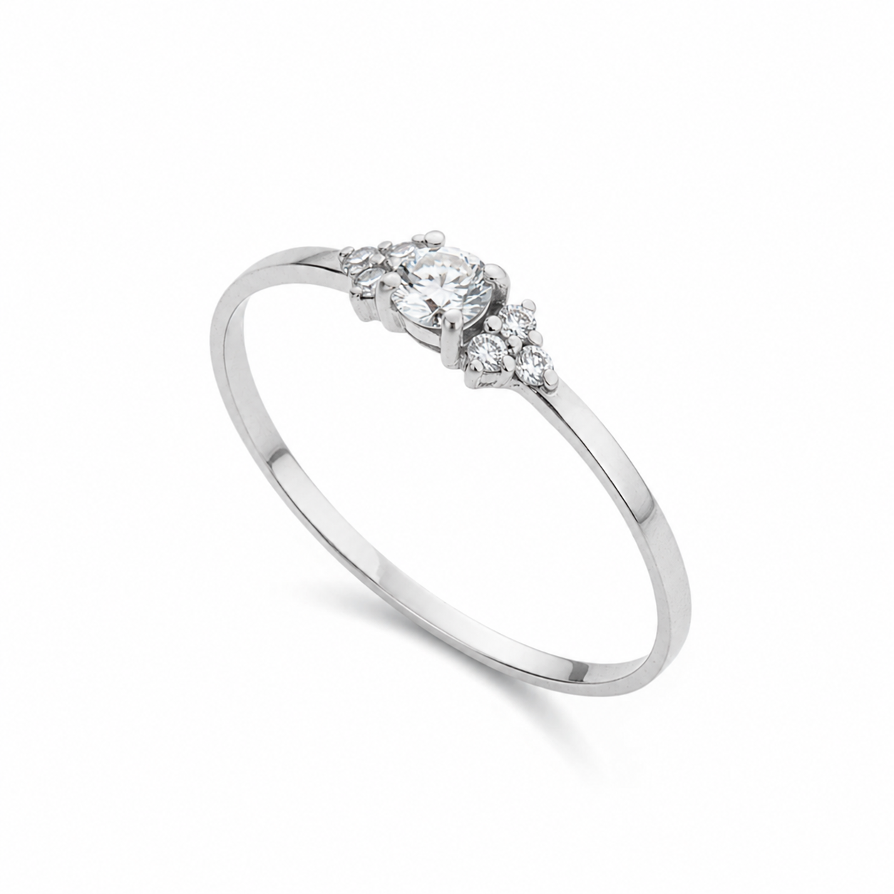 Anel Solitário Antares Moissanite 3mm em Ouro 18k