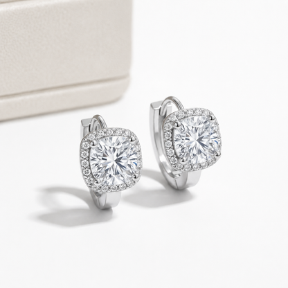 Brinco Brilho Sereno Moissanite Banhado a Ouro 18k