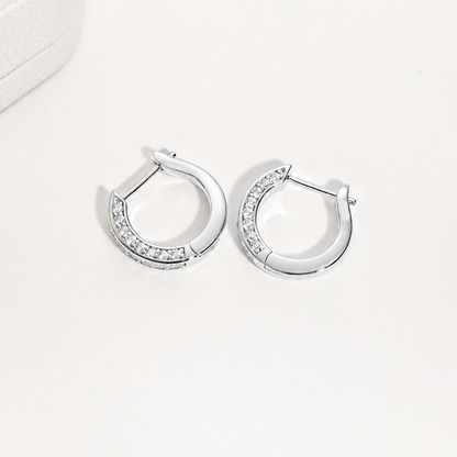 Brinco Radiance Moissanite Banhado a Ouro 18k