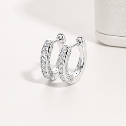 Brinco Radiance Moissanite Banhado a Ouro 18k