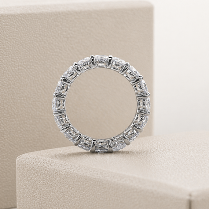 Aliança Fiel Amor 480 Pontos Moissanite Banhada a Ouro 18k