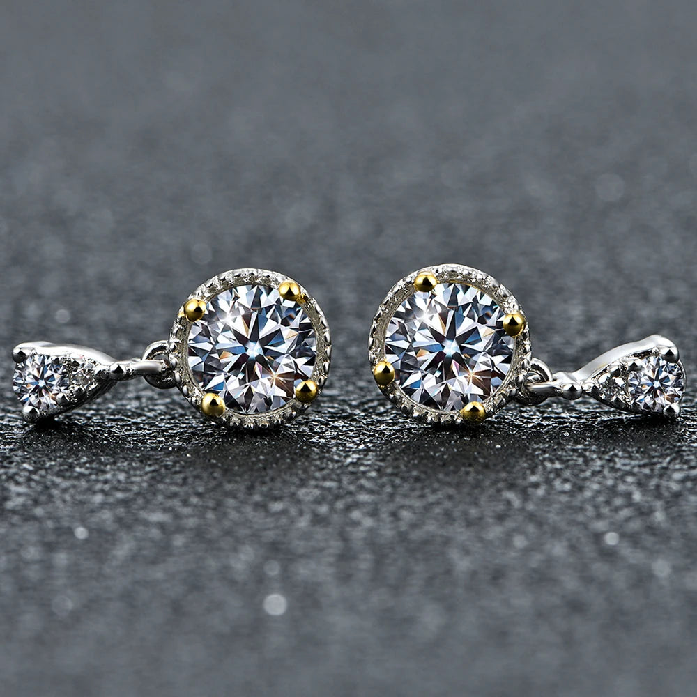 Brinco Pedra Celestial Moissanite - Loratta 