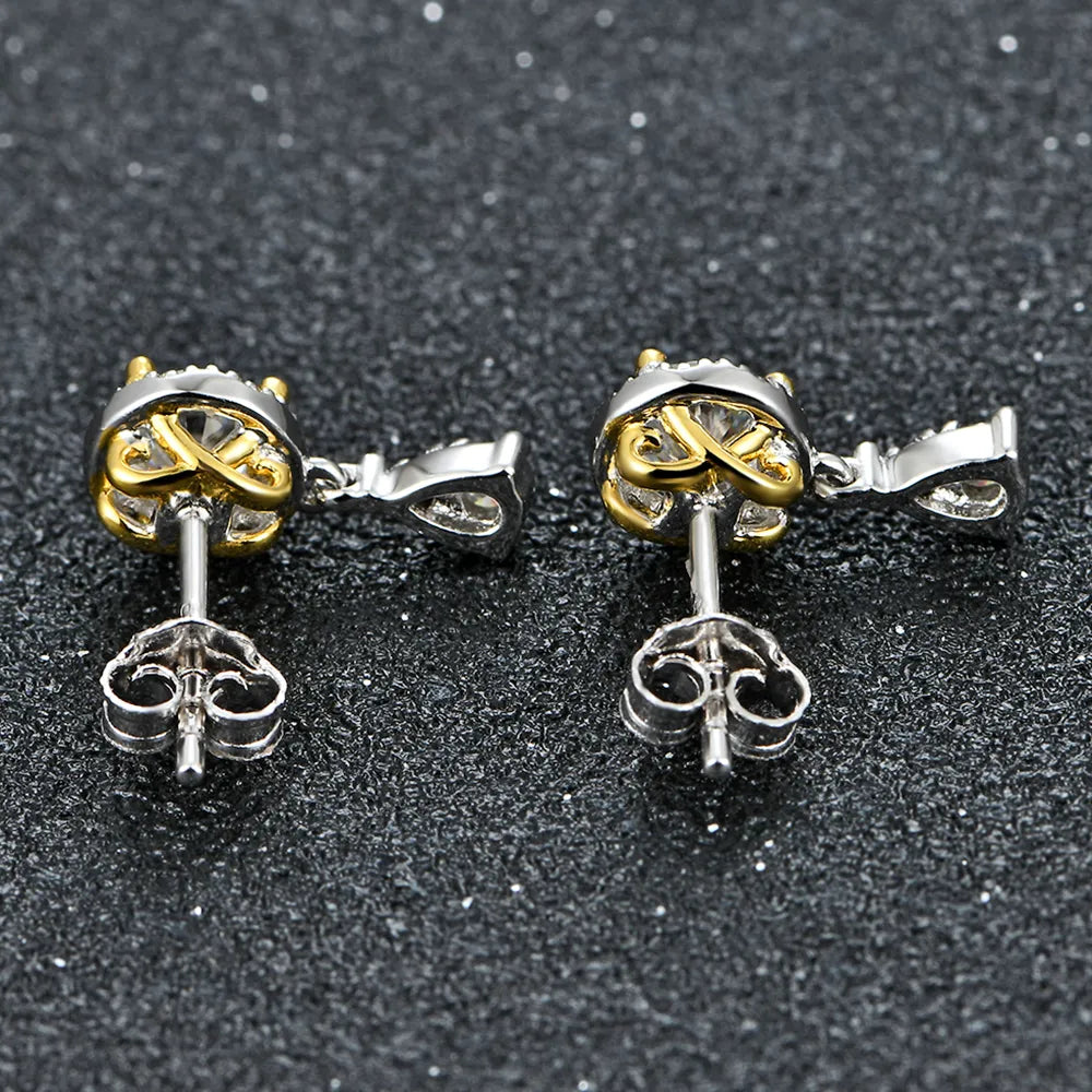 Brinco Pedra Celestial Moissanite - Loratta 