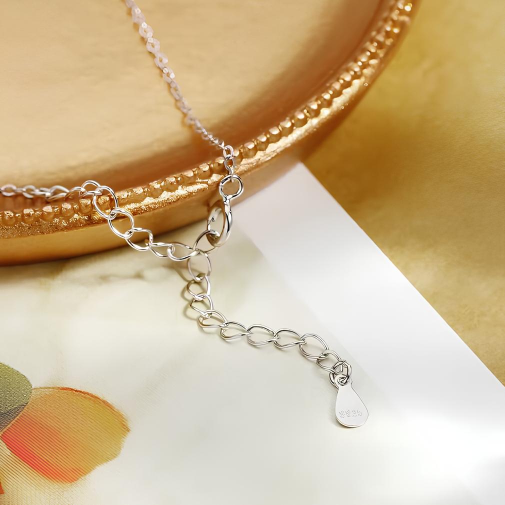 Colar Ponto de Luz Moissanite Banhado a Ouro