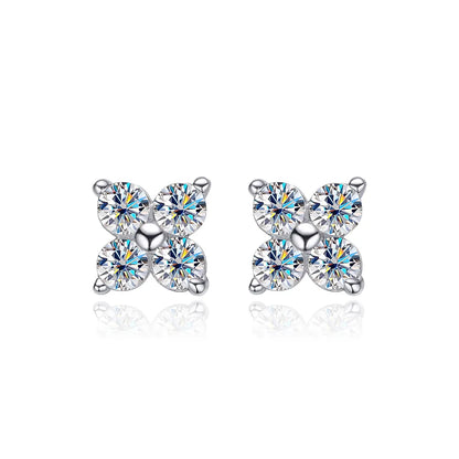 Brinco 4 Pedras Moissanite - Loratta 