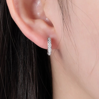 Brinco Radiance Moissanite em Prata Banhado a Ouro 18k