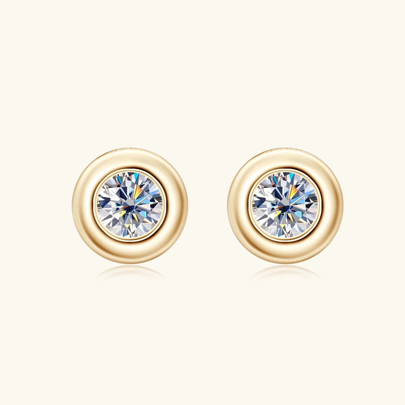 Brinco Ponto Brilhante Moissanite