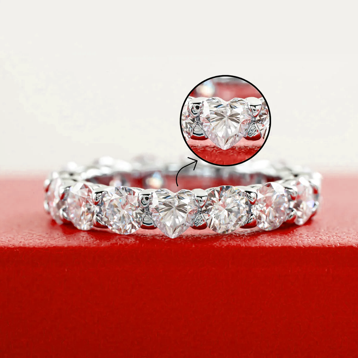 Aliança Fiel Amor 480 Pontos Moissanite