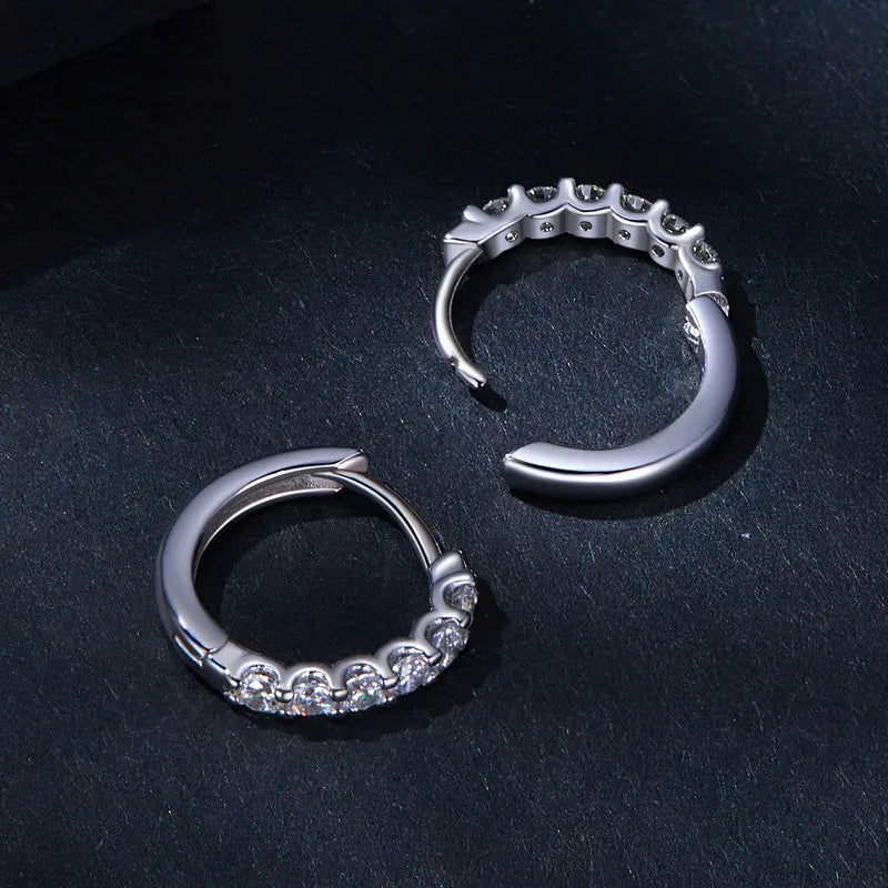 Brinco Coroa de Luzes Moissanite