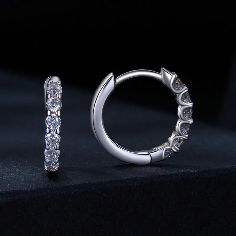 Brinco Coroa de Luzes Moissanite