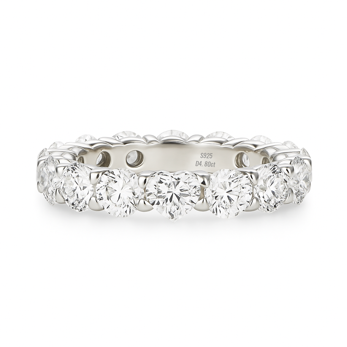 Aliança Fiel Amor 480 Pontos Moissanite
