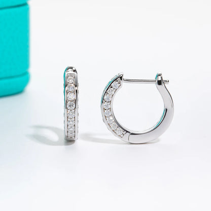 Brinco Radiance Moissanite em Prata Banhado a Ouro 18k