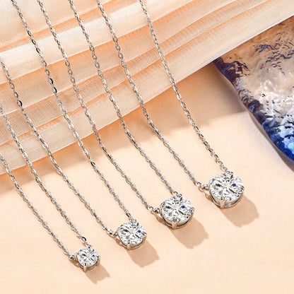 Colar Alma Brilhante Moissanite Banhado à Ouro 18k - Loratta 