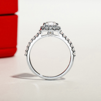 Anel Gota Moissanite Cravejado