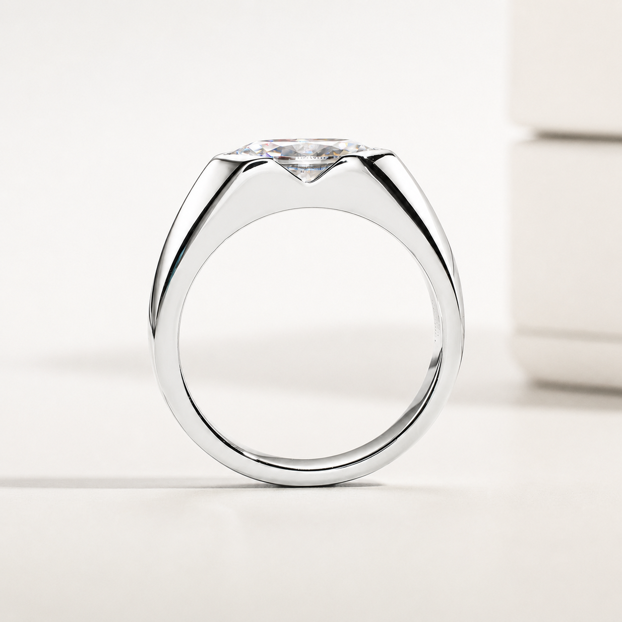 Anel Marquesa Moissanite Banhado a Ouro 18k