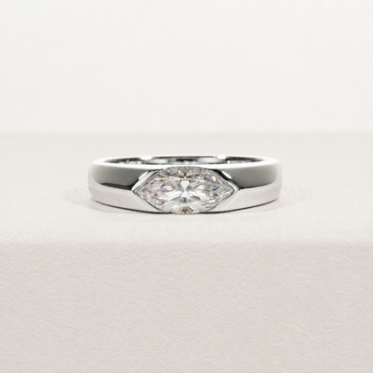 Anel Marquesa Moissanite Banhado a Ouro 18k