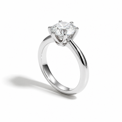 Anel Solitário Solara Moissanite em Ouro 18k