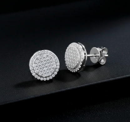 Brinco Centelha Moissanite Banhado a Ouro 18k