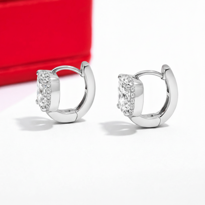 Brinco Brilho Sereno Moissanite Banhado a Ouro 18k