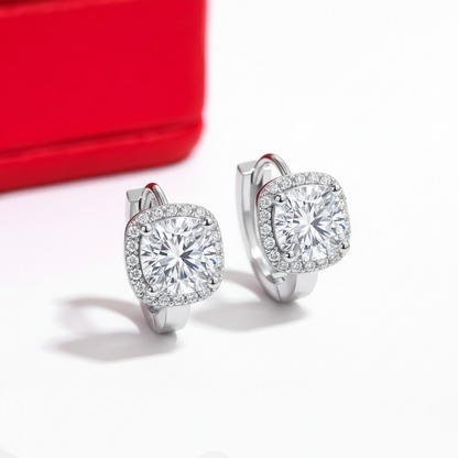 Brinco Brilho Sereno Moissanite Banhado a Ouro 18k