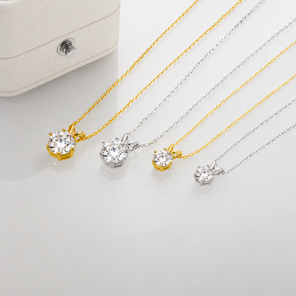 Colar 6 Garras Moissanite Banhado a Ouro