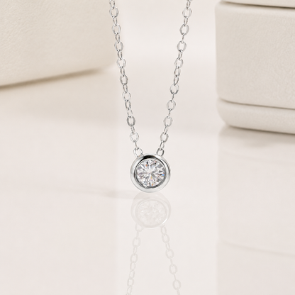 Colar Eternity Moissanite Banhado a Ouro