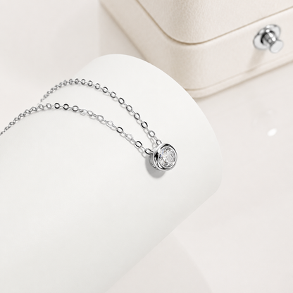 Colar Eternity Moissanite Banhado a Ouro