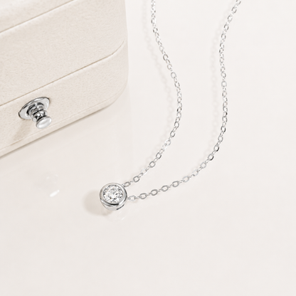 Colar Eternity Moissanite Banhado a Ouro