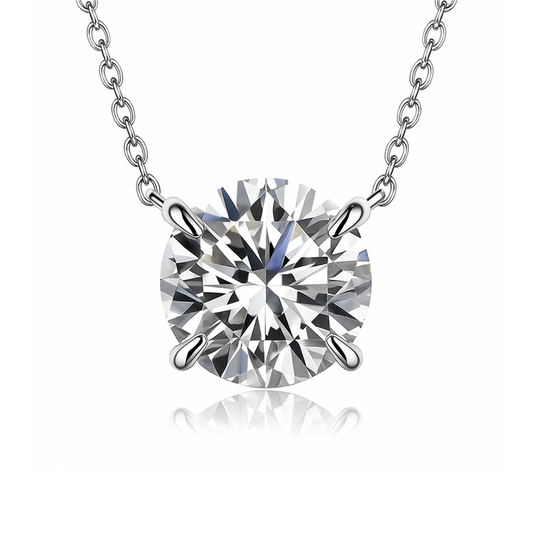 Colar Alma Brilhante Moissanite Banhado a Ouro
