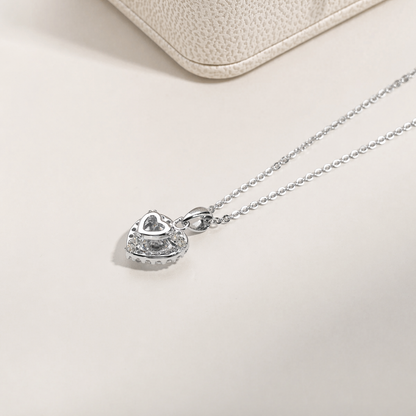 Colar Ponto de Amor Moissanite Banhado a Ouro
