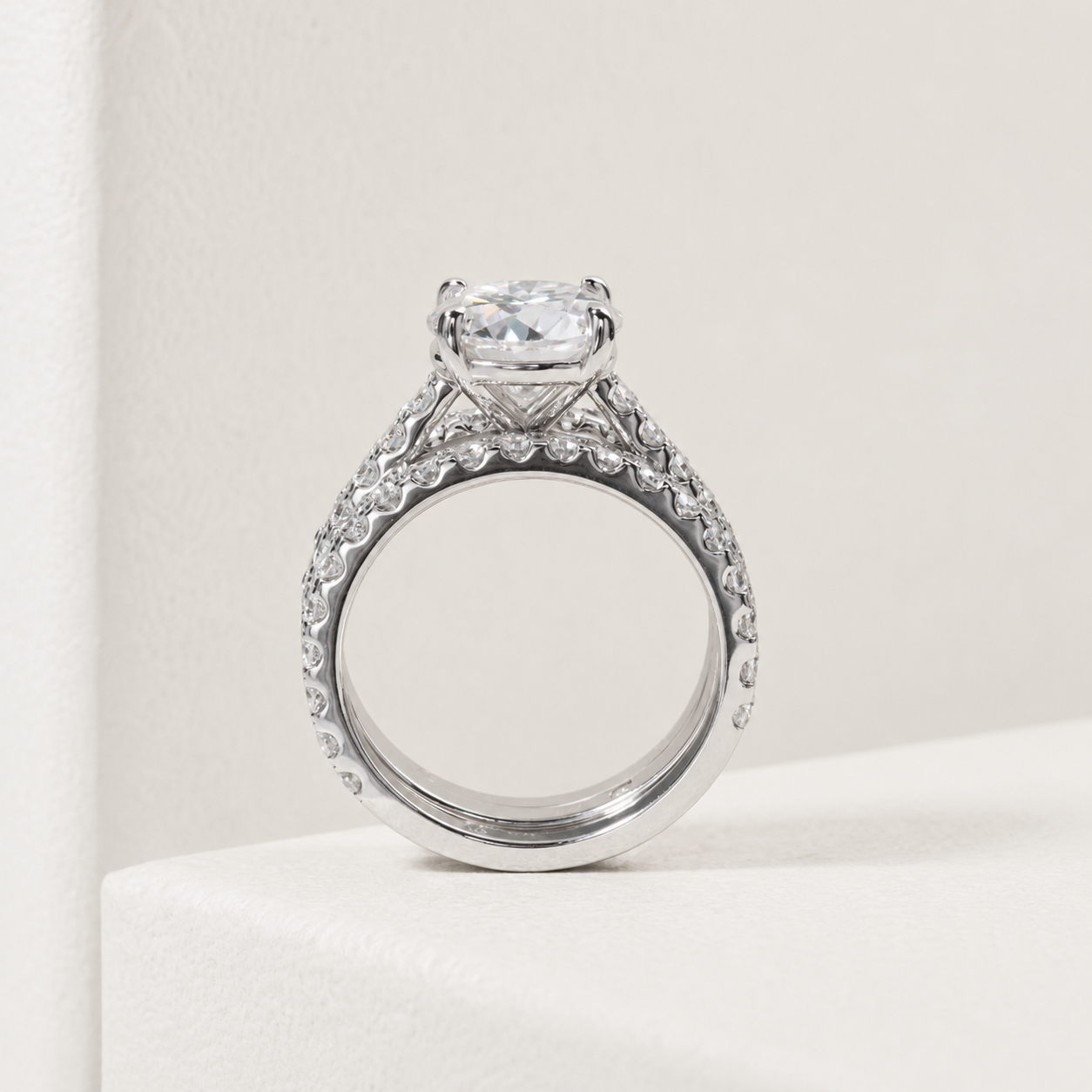 Conjunto Alvor Moissanite Banhado a Ouro 18k