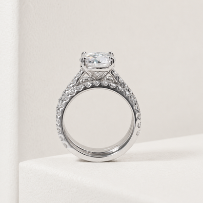Conjunto Alvor Moissanite Banhado a Ouro 18k