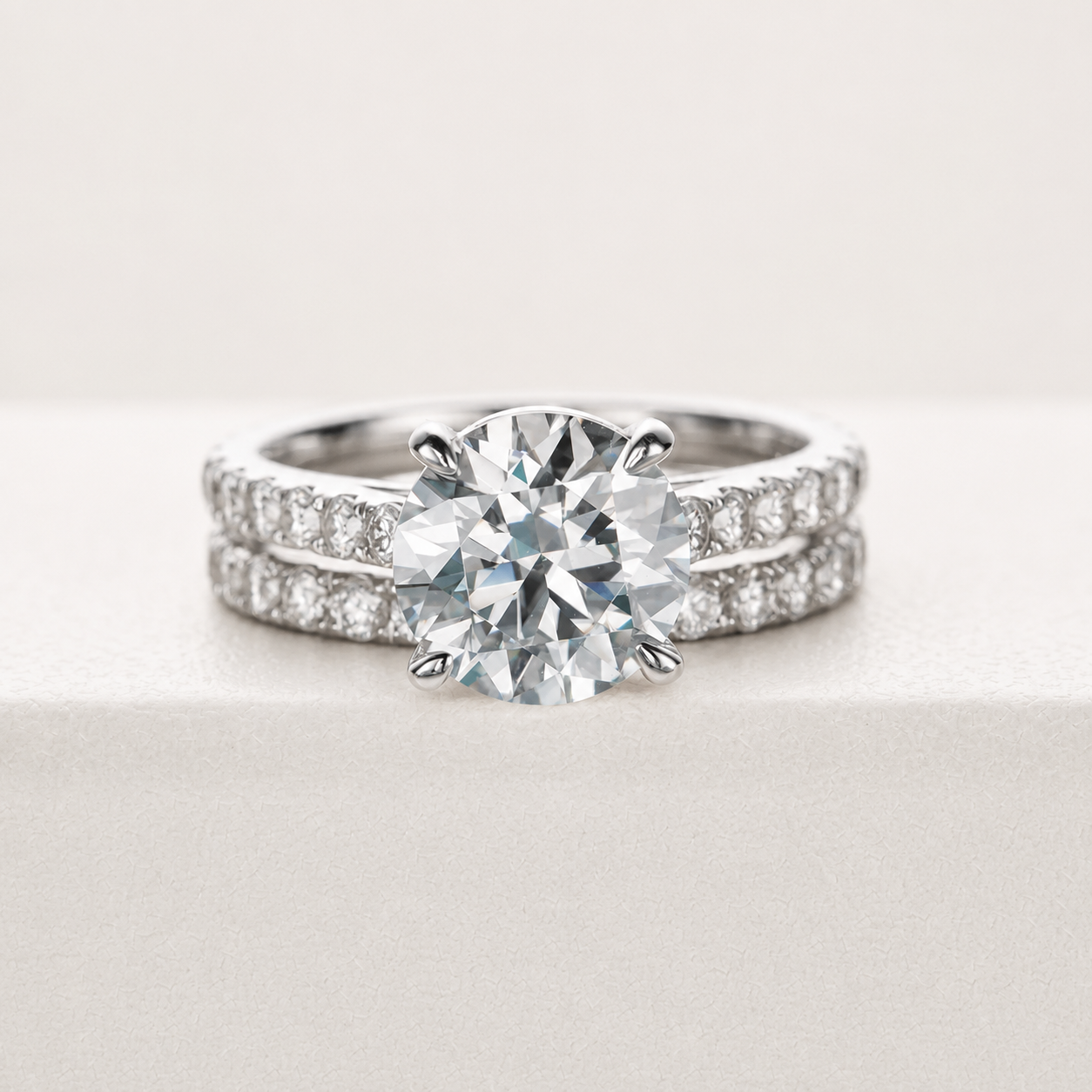 Conjunto Alvor Moissanite Banhado a Ouro 18k